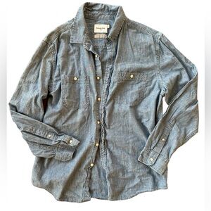 Goodfellow & co denim button down men’s casual shirt standard fit large